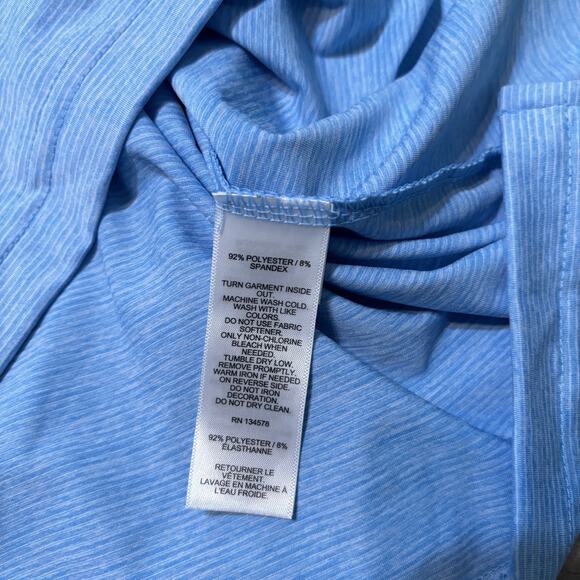 Vineyard Vines Polo Shirt Mens Small Blue On The Go Sankaty OTG Golf Stretch - Picture 7 of 9